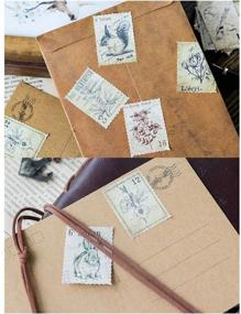 img 1 attached to 💌 225 Vintage Decorative Stamp Stickers for Scrapbooking, Envelopes, Journals, Diaries, and Planners - WSERE