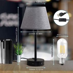 img 1 attached to Focondot Control Bedside Nightstand Dimmable