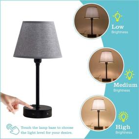 img 3 attached to Focondot Control Bedside Nightstand Dimmable