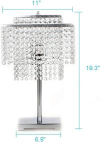 img 3 attached to POPILION Glorious Double Deck Crystal Nightstand