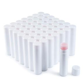img 4 attached to Lip Balm Bulk, Filled / 100 Unlabeled, Cherry Flavored Chapstick - Customizable Lip Balm Labels by Belladonna
