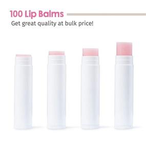 img 3 attached to Lip Balm Bulk, Filled / 100 Unlabeled, Cherry Flavored Chapstick - Customizable Lip Balm Labels by Belladonna