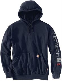 img 1 attached to Carhartt Flame Resistant Original Midweight Sweatshirt Men's Clothing