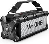 🔊 w-king 50w портативная колонка с bluetooth - самая громкая, водонепроницаемая для использования на открытом воздухе с аккумулятором на 8000 мач, беспроводная колонка с басами bluetooth 5.0 - 24 часа воспроизведения/колодца tf/aux/nfc логотип