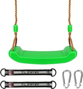 img 4 attached to 🌈 BestFire Plastic Swing Seat with Adjustable Rope - Safe, Durable, and Easy-to-Install Kids' Swing for Outdoor and Indoor Play