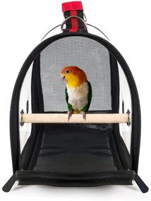 img 2 attached to 🐦 Convenient and Lightweight BENZHI Bird Parrot Carrier for Traveling with Pets: Portable Travel Cage with Perch