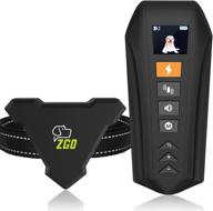 🐶 zgo shock collars for dogs with remote: rechargeable, waterproof, and long-range training collar - 3 modes, 7 sensitivity levels for optimal bark control logo