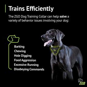 img 3 attached to 🐶 ZGO Shock Collars for Dogs with Remote: Rechargeable, Waterproof, and Long-Range Training Collar - 3 Modes, 7 Sensitivity Levels for Optimal Bark Control