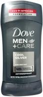 🪒 dove men+care cool silver antiperspirant stick - 2.7 ounce (pack of 6) logo