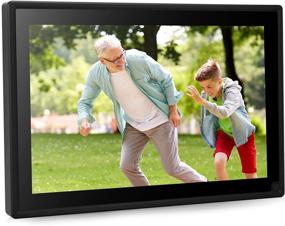 img 4 attached to 🖼️ Dhwazz 10 Inch WiFi Digital Photo Frame - No Subscription Fee, 16GB IPS HD Electronic Picture Frames with LCD Touch Screen - Share Moments via Email, APP - Support USB, SD Card, Video and Music