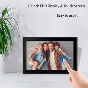 img 2 attached to 🖼️ Dhwazz 10 Inch WiFi Digital Photo Frame - No Subscription Fee, 16GB IPS HD Electronic Picture Frames with LCD Touch Screen - Share Moments via Email, APP - Support USB, SD Card, Video and Music