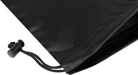 img 3 attached to Premium Satin Bags with Drawstring - Set of 12 for Lingerie, Jewelry, Party Favors & More (8 x 11 inch, Black)