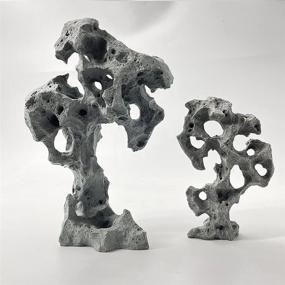 img 2 attached to Stone Carved Fish Tank and Aquarium Ornaments by SINQORCN - Wide Variety of Styles to Choose from