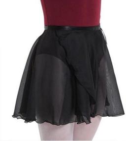 img 3 attached to GOGO TEAM Sheer Wrap Skirt: 🩰 Ballet Dancewear for Child & Adult Dancers