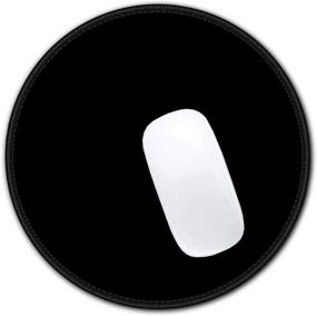 img 4 attached to Hsurbtra Mouse Pad: Premium-Textured Small Round Mousepad 8.7 x 8.7 Inch Black