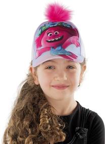 img 3 attached to DreamWorks Toddler Hat for Girl’s Ages 4-7: Trolls Kids Baseball Cap - Stylish and Sun-Protective