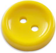 yellow button 2 hole plastic buttons logo