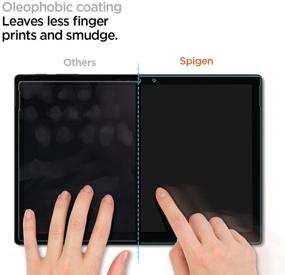 img 1 attached to 📱 Spigen 9H Tempered Glass Screen Protector: Compatible with Surface Pro 6 (2018), Surface Pro 5 (2017), and Surface Pro 4 (2015)