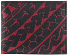 img 4 attached to Authentic Polynesian Tattoo Leather Accessories for Men - Premium Pebbled Design