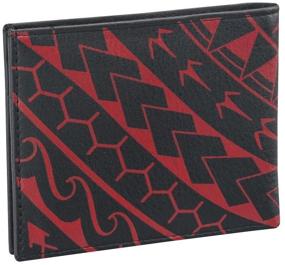 img 2 attached to Authentic Polynesian Tattoo Leather Accessories for Men - Premium Pebbled Design