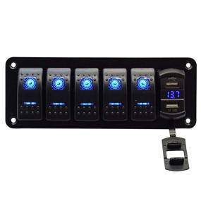 img 4 attached to Aluminum Charger Voltmeter Backlit Pre Wired