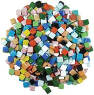 vibrant 3/8-inch jennifer's mosaics classico mosaic tiles - assorted colors - 3-pound pack logo