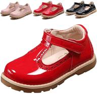 🎀 dadawen t-strap toddler girls' flats: ideal uniform & princess shoes logo