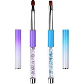 img 4 attached to Ycyan Rhinestone Professional Brushes Multi Colored