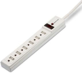 img 3 attached to 💡 Maximm Power Strip Surge Protector (540 Joules), 6 Outlet Strip with Childproof Sliding Covers, 360 Degree Flat Plug & 6ft Long Cord, Multi Outlet, White, UL Listed