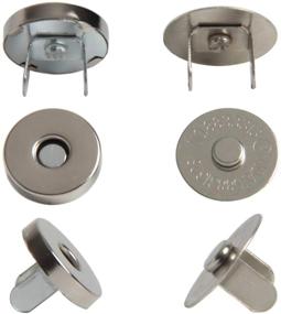 img 3 attached to SBYURE Magnetic Button Clasps - Set of 40 Snaps for Sewing, Crafts, Purses, Bags, Clothes - 18 mm Fastener Clasp Knitting Buttons - Silver Color