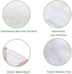img 2 attached to 👶 ECO BOOM Baby Bamboo Diapers - Eco-Friendly Disposable Nappies for Infants (90 Count Pack, Size 4, 20-31lb)