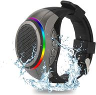 frewico x10 водонепроницаемые часы-динамик с bluetooth, tws+ голосовым управлением, led-сигнальной лампой, mp3-плеером, микрофоном и слотом для карт памяти micro sd. логотип