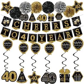 img 4 attached to 40Th Birthday Decorations Men Stickers