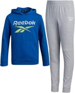 набор тренировочной одежды reebok для мальчиков - толстовка и спортивные брюки для мальчиков, идеально подходит для активного образа жизни. логотип