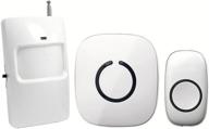 🔔 sadotech wireless pir motion sensor doorbell with remote button, extended reset delay (30 sec), 25-ft detection range, 50+ chimes logo