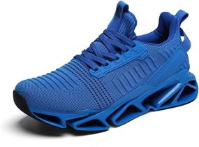 img 3 attached to 👟 Ultimate Comfort and Support: Men's Non-Slip Walking Sneakers with Breathable Design for Jogging