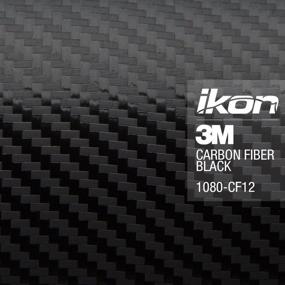 img 1 attached to 🚗 Enhance Your Vehicle with 3M Scotchprint Series 1080 Black Carbon Fiber Vinyl Car Wrap Film