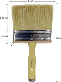 img 1 attached to 🖌️ Magimate 5-inch Deck Brush: Quick Stain & Paint Application for Decking, Fences, Walls, and Furniture