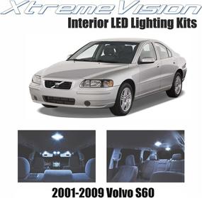 img 4 attached to Enhanced Visibility Interior LED Kit for Volvo S60 2001-2009 (10 Pieces) - Cool White LEDs + Easy Installation Tool