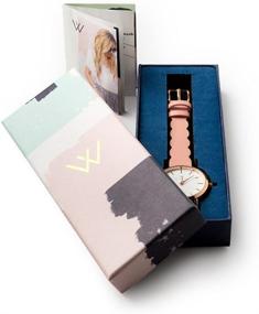 img 2 attached to ⌚ Olivia Numbers Leather Women's Watches by WRISTOLOGY