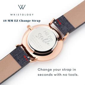 img 3 attached to ⌚ Olivia Numbers Leather Women's Watches by WRISTOLOGY