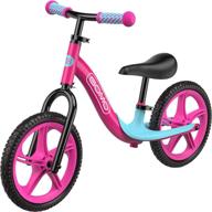 🚲 gomo balance bike - toddler training bike for 18 months to 5 year old kids - cool colors push bikes for toddlers/no pedal scooter bicycle with footrest logo