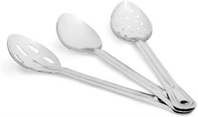 img 1 attached to 🍴 Elevate Your Serving Experience with the Artisan 3-Piece Stainless Steel Serving Spoon Set