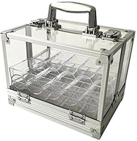 img 4 attached to 💼 Yuanhe 600 Chip Locking Poker Chip Carrier - Clear Acrylic with 6 Chip Racks