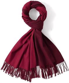 img 3 attached to 🧣 Warm Up in Luxury with LEMZONE Womens Cashmere Winter Pashmina: Must-Have Women's Accessories