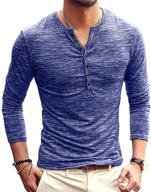 👕 mlanm casual henley sleeve t shirt: comfortable and stylish men's clothing and shirts logo