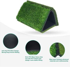 img 1 attached to 🏌️ NEWCARE Golf Hitting Mat: 3-in-1 Foldable Grass Mat for Enhanced Golf Practice and Training