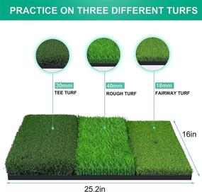 img 3 attached to 🏌️ NEWCARE Golf Hitting Mat: 3-in-1 Foldable Grass Mat for Enhanced Golf Practice and Training