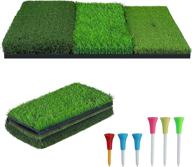 🏌️ newcare golf hitting mat: 3-in-1 foldable grass mat for enhanced golf practice and training логотип