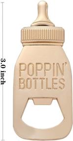 img 3 attached to 🍼 24-Piece Gold Baby Bottle Shaped Bottle Opener - Perfect Baby Shower Return Gifts for Guest, Ideal for Boys or Girls, Baby Birthday Keepsake, Wedding Party Decorations - In Pink, Set of 24